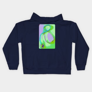 stethoscope art poster Kids Hoodie